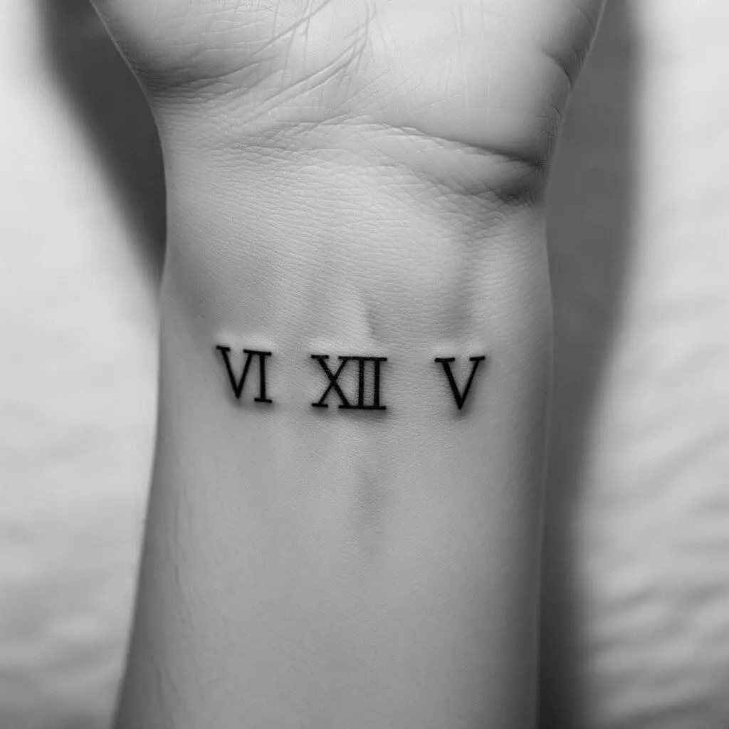 Roman Numeral Tattoo