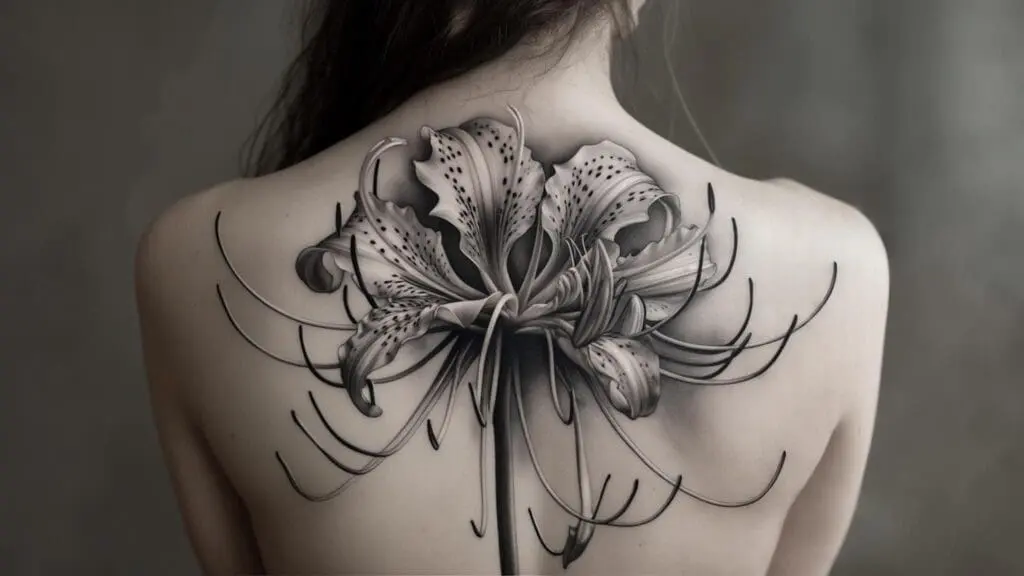 spider lily tattoo