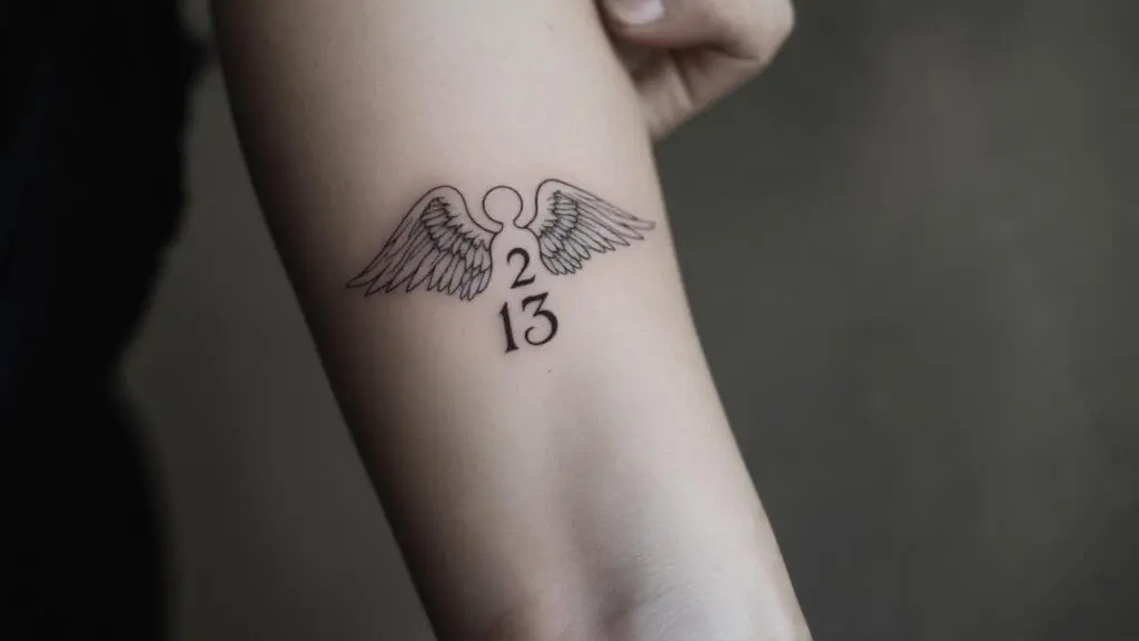 angel number tattoo ideas