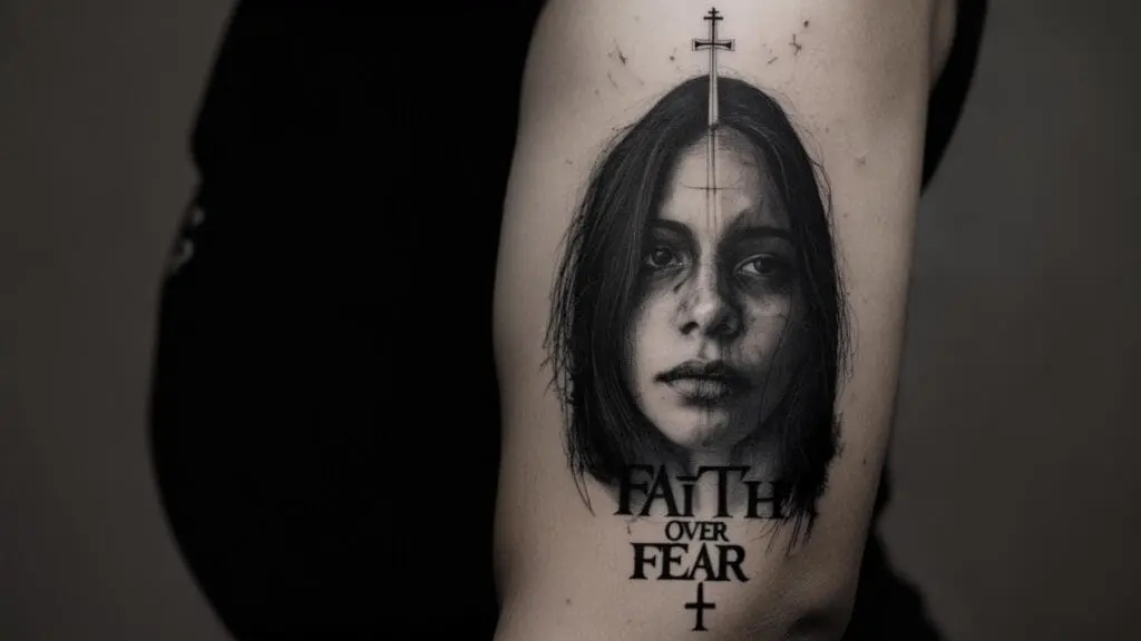 faith over fear tattoo