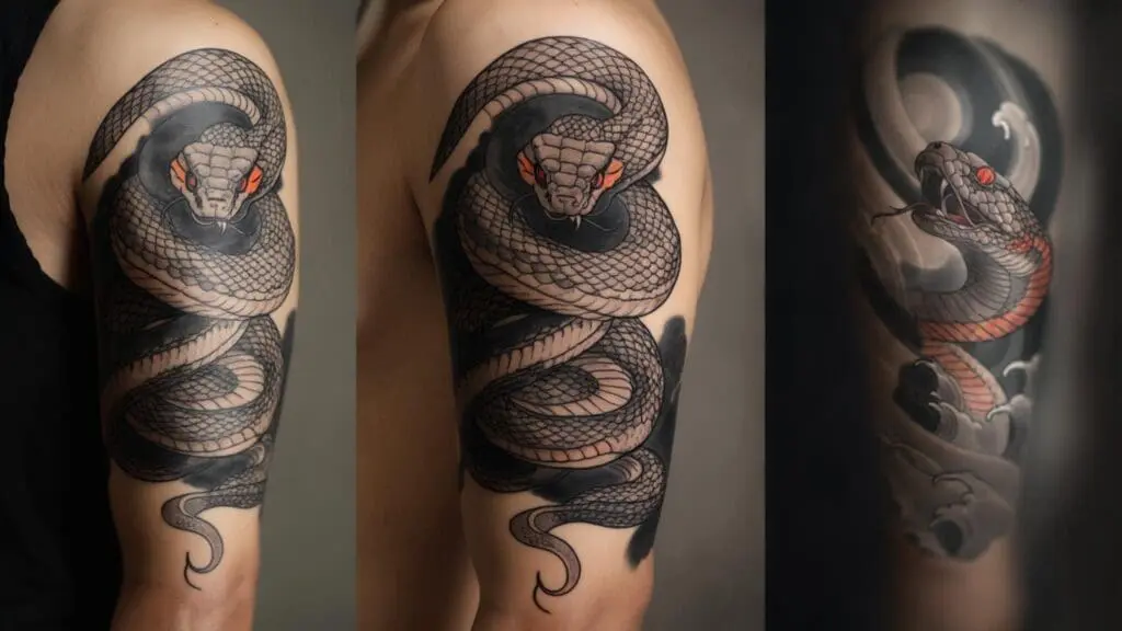 japanese snake tattoo
