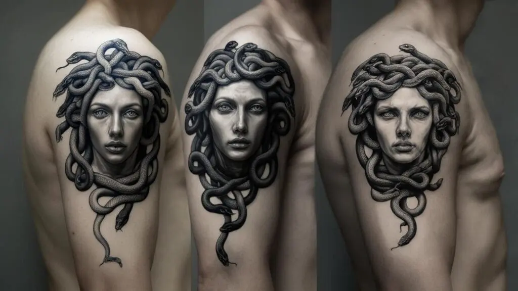 simple medusa tattoo