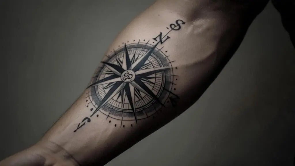 compass rose tattoo