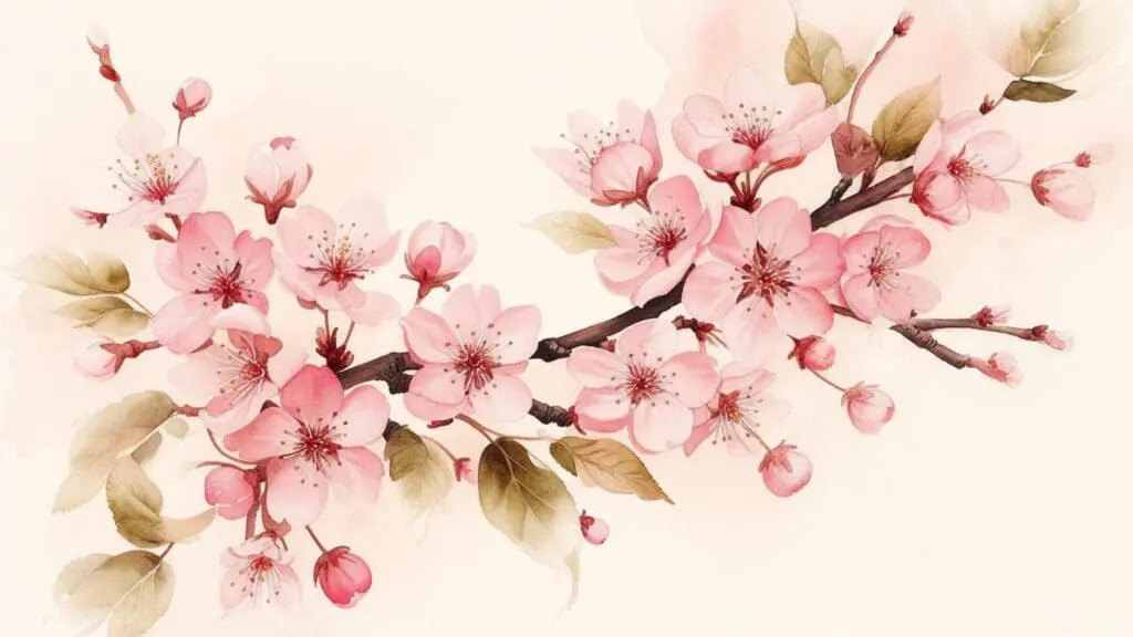 feminine cherry blossom tattoo