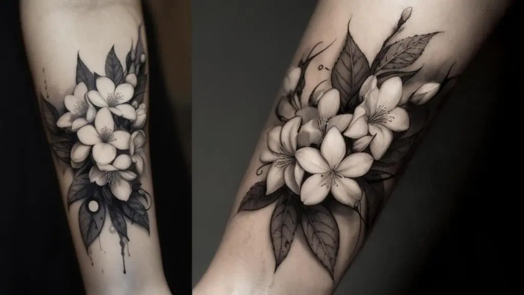 jasmine flower tattoo