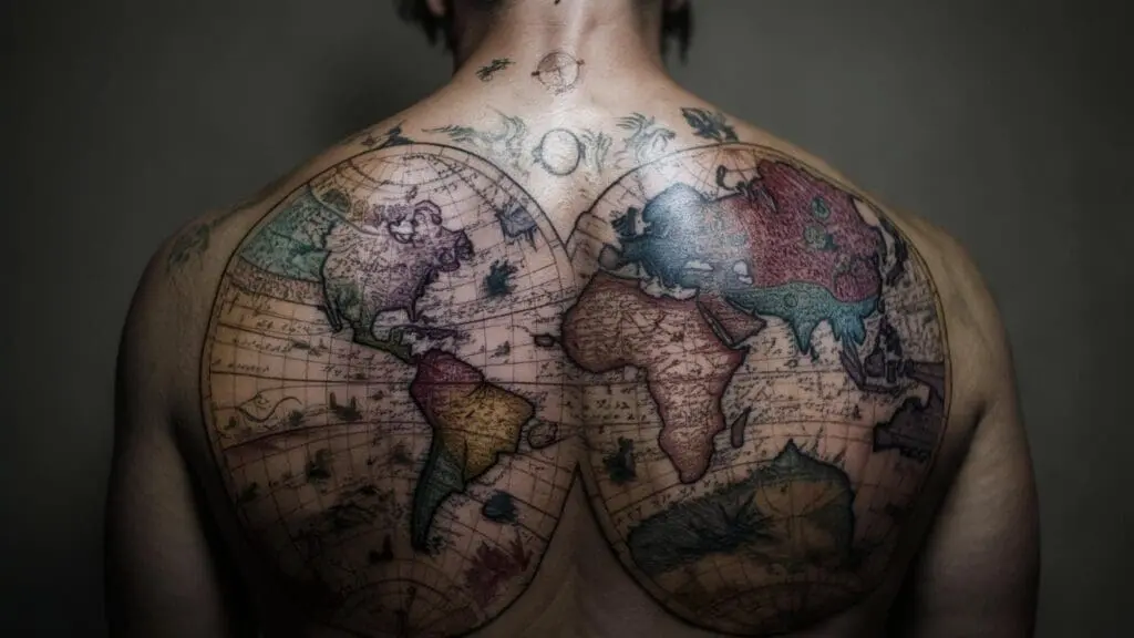 map tattoo