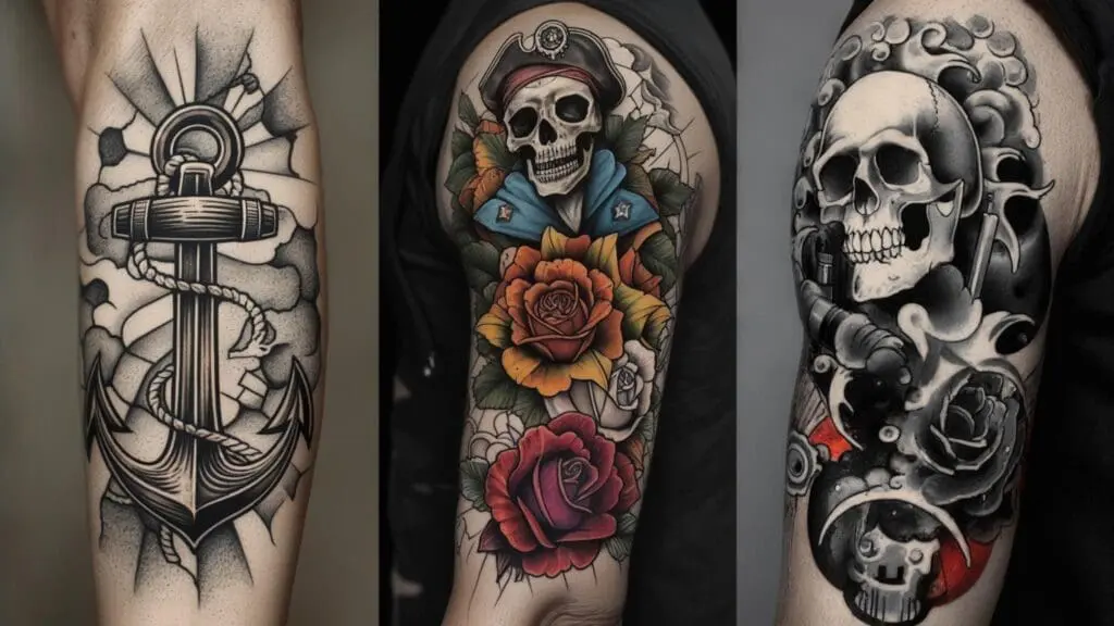 old school flash tattoo