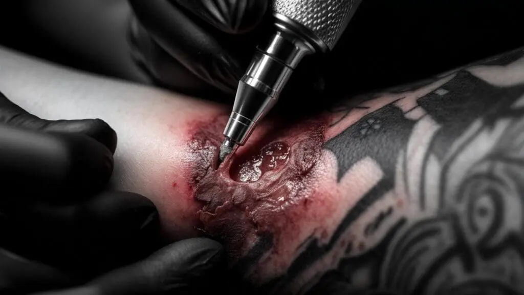 saline tattoo removal