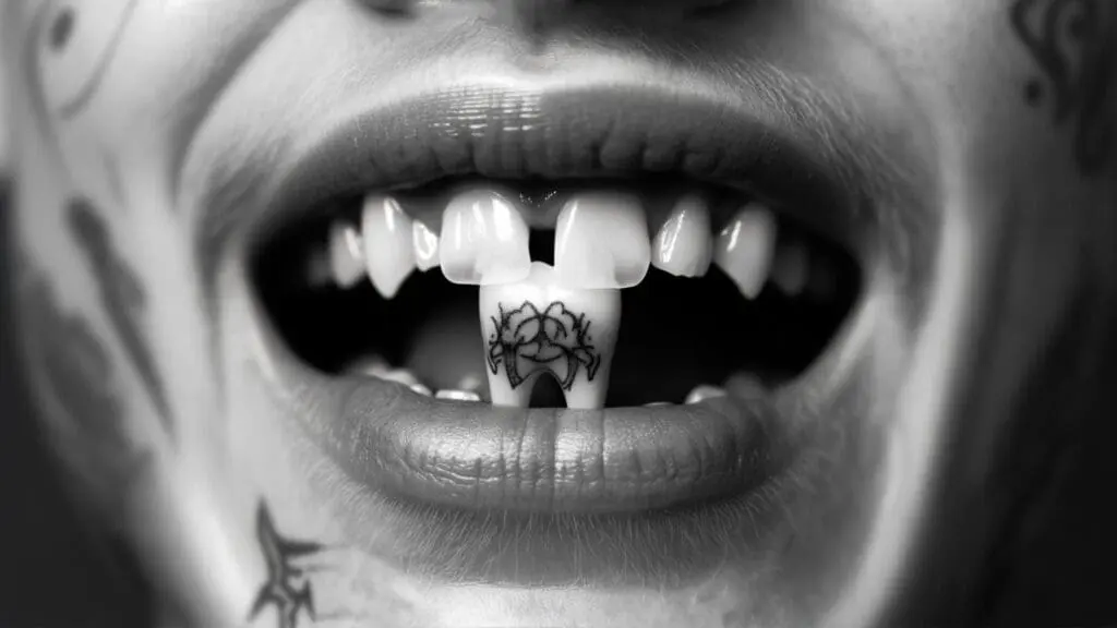 tooth tattoo