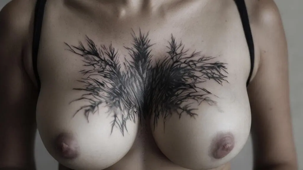 under breast tattoo