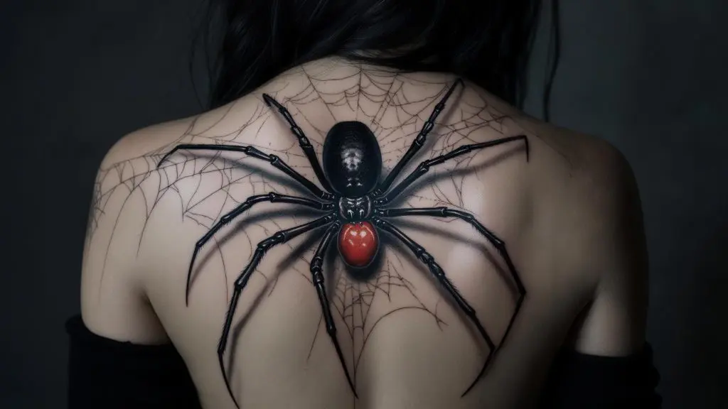 black widow tattoo