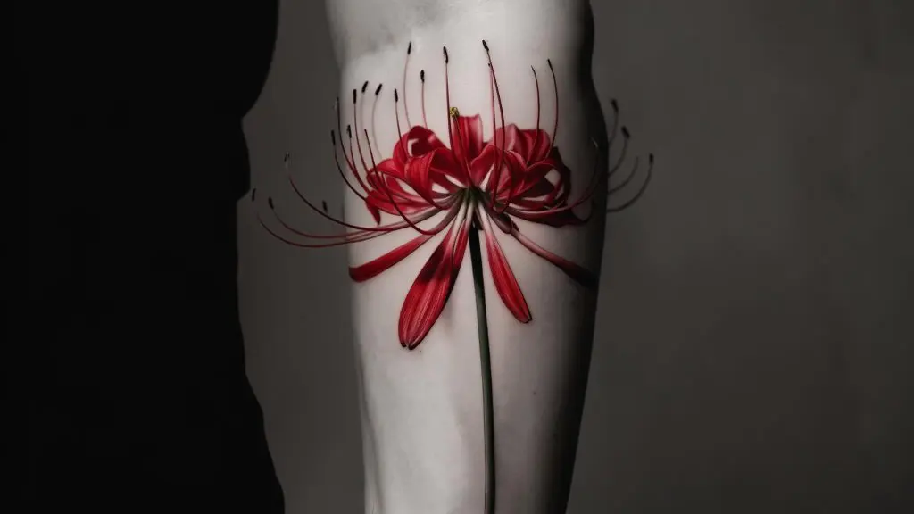 red spider lily tattoo