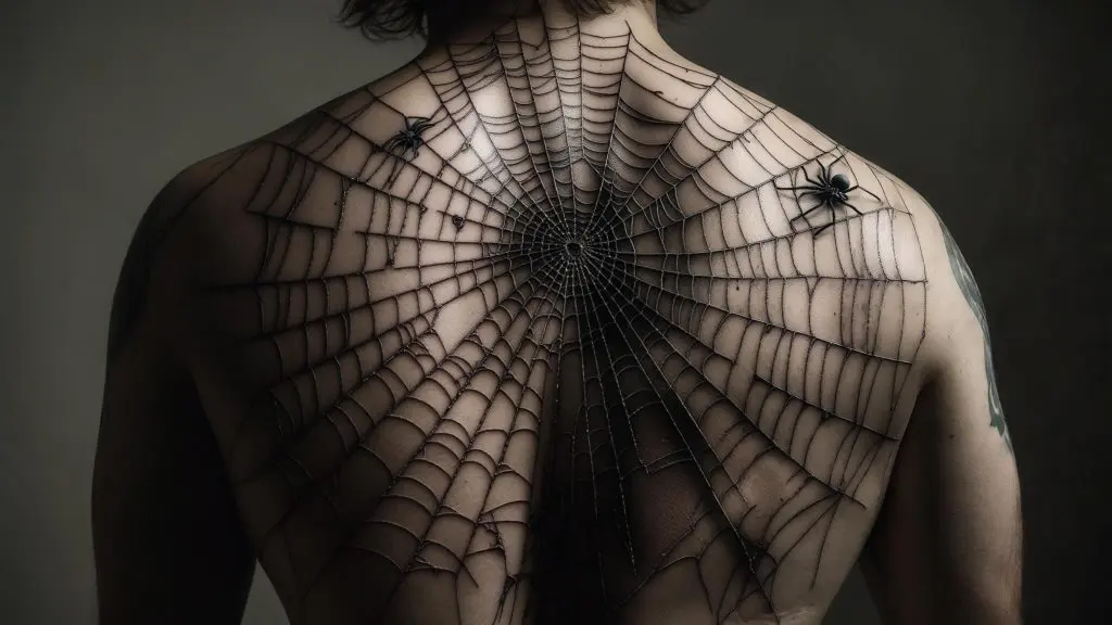 spider web tattoo meaning