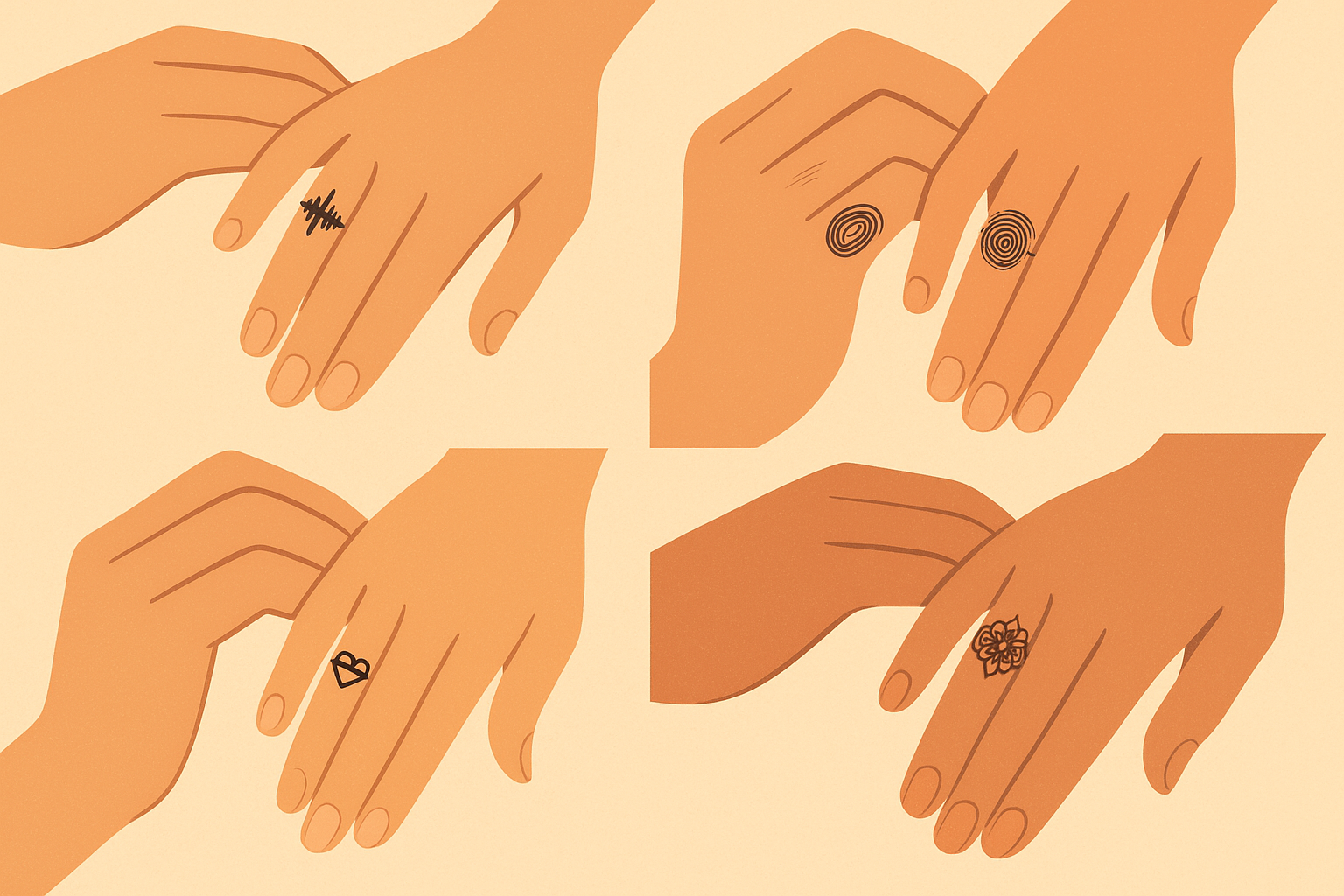 Creative and unique wedding ring tattoo designs