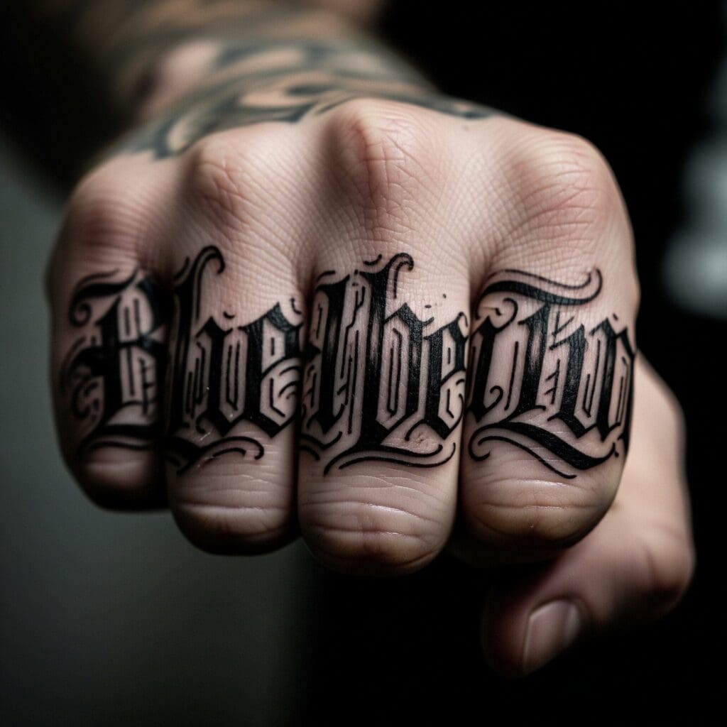 Knuckle Tattoo