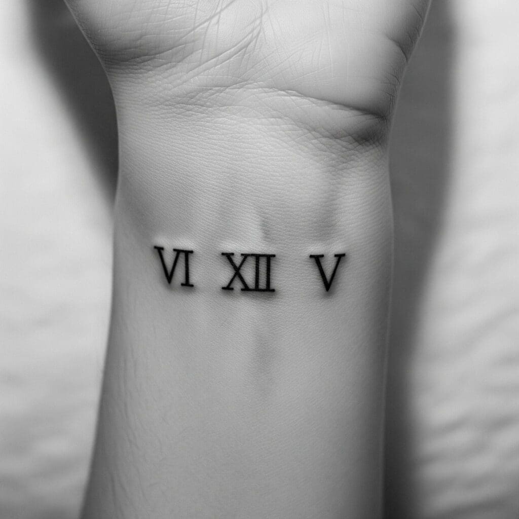 Roman Numeral Tattoo