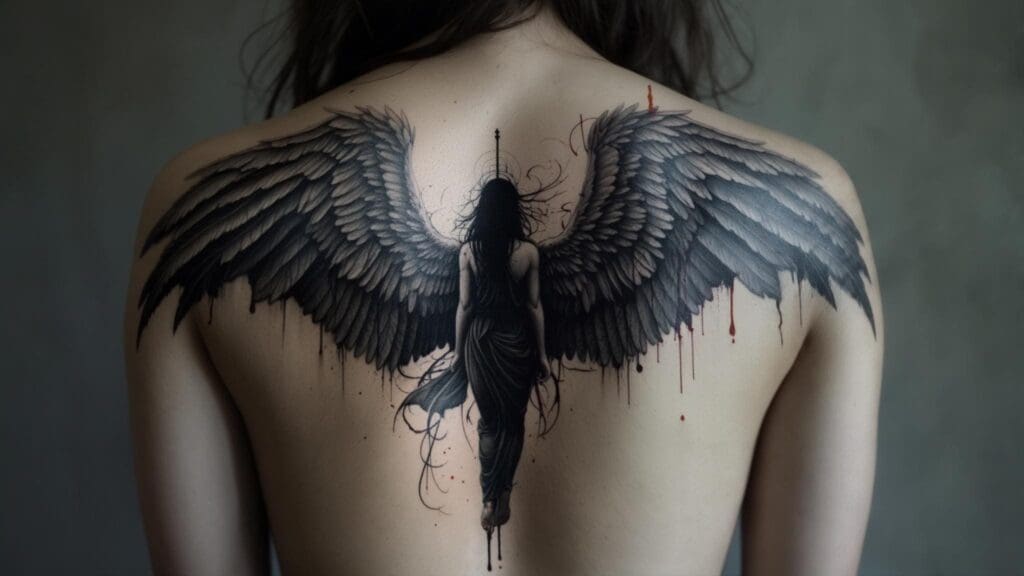angel tattoo