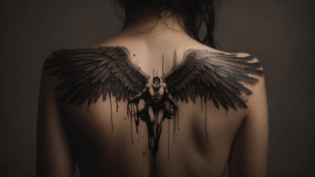 fallen angel tattoo