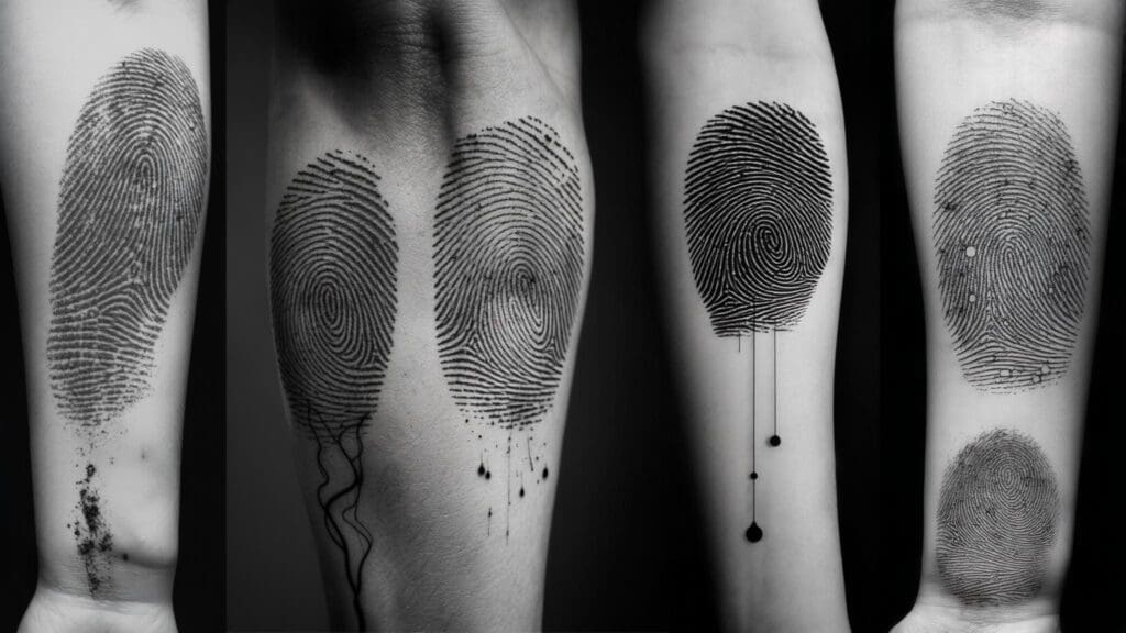 fingerprint tattoo ideas