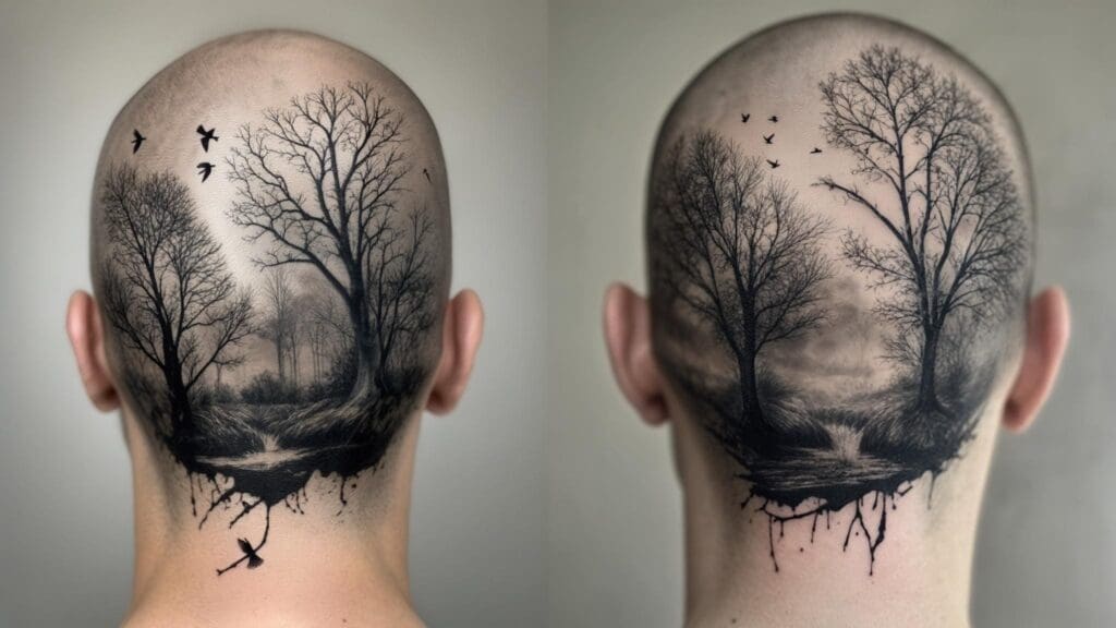 hair tattoo