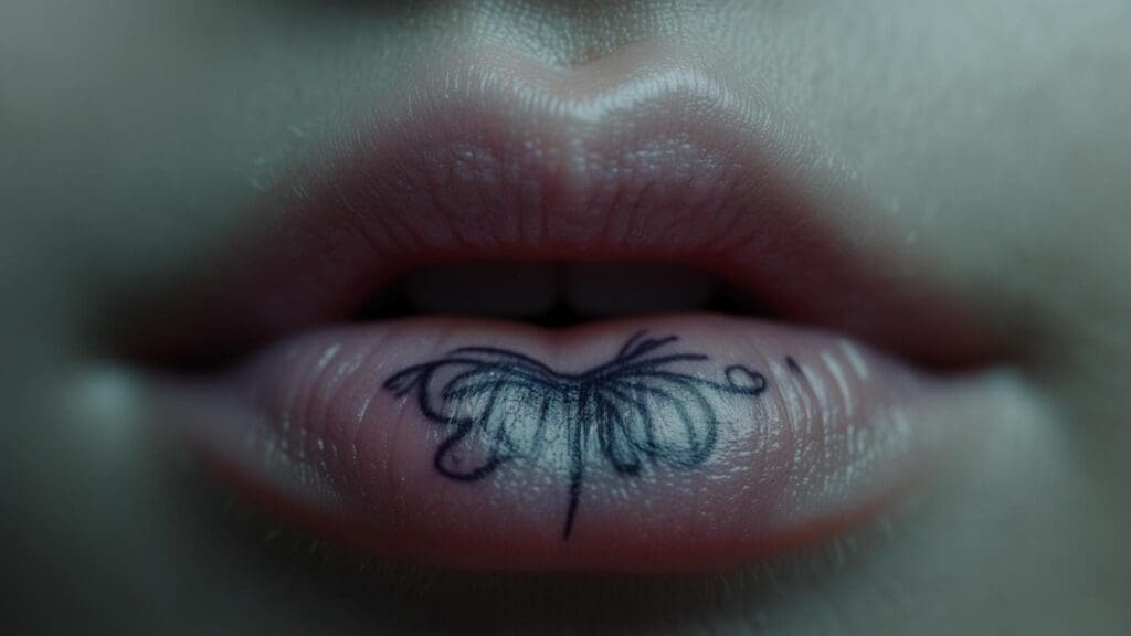 lip tattoo