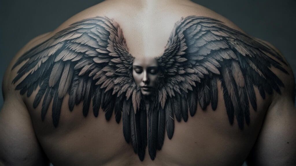 angel tattoo ideas for men