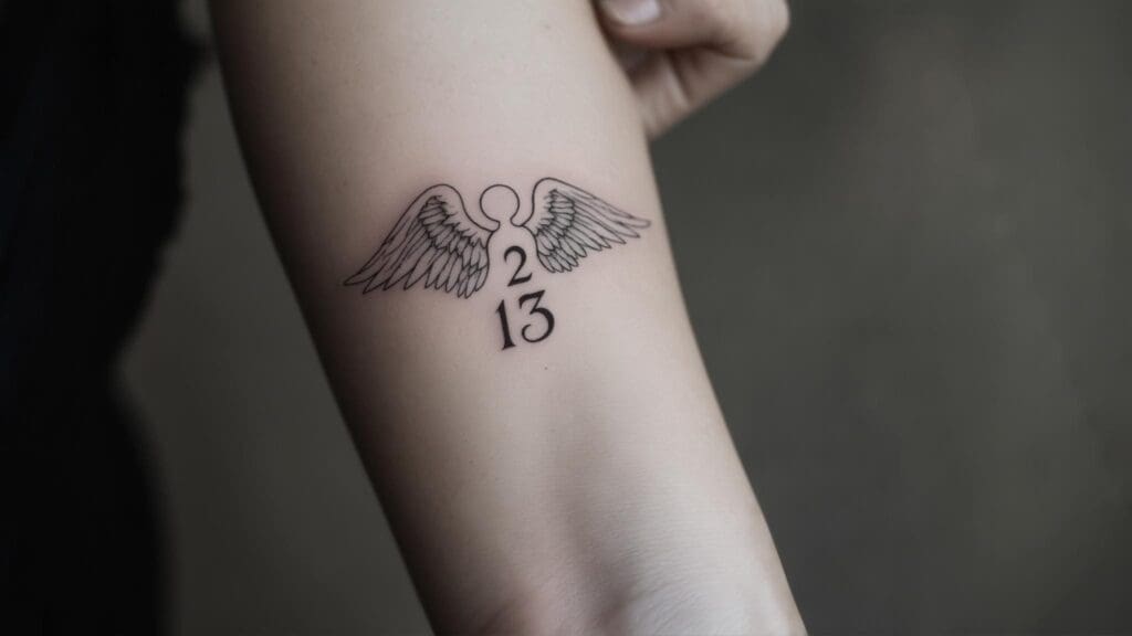 angel number tattoo ideas