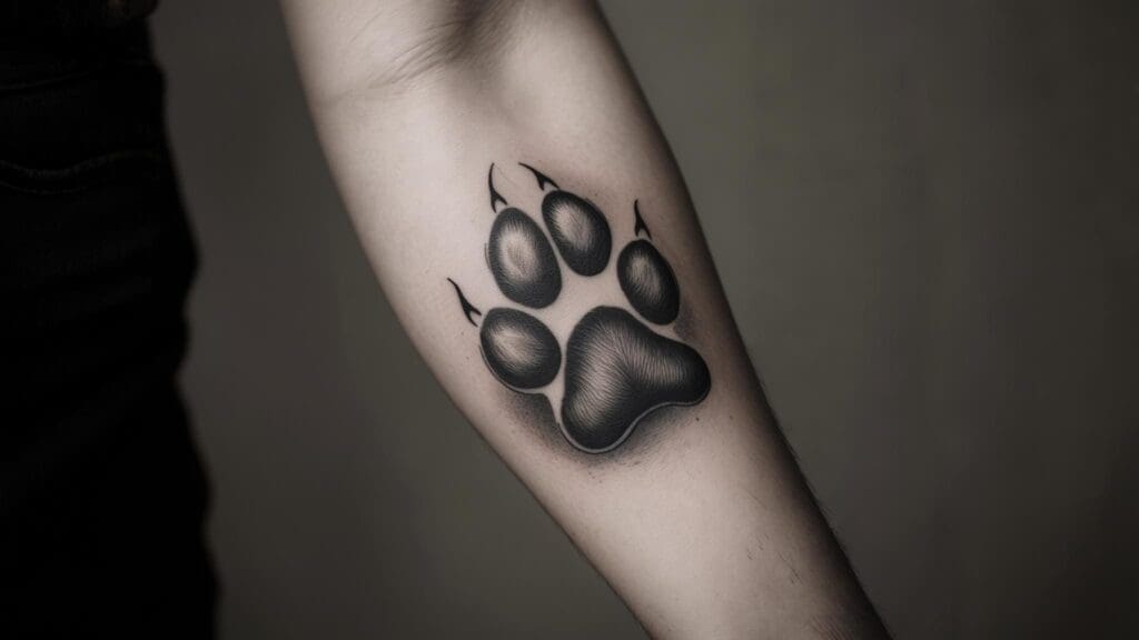 Dog Paw Tattoo