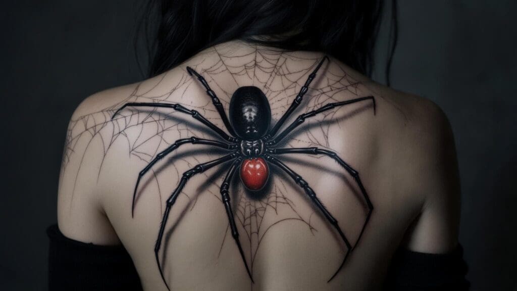 black widow tattoo
