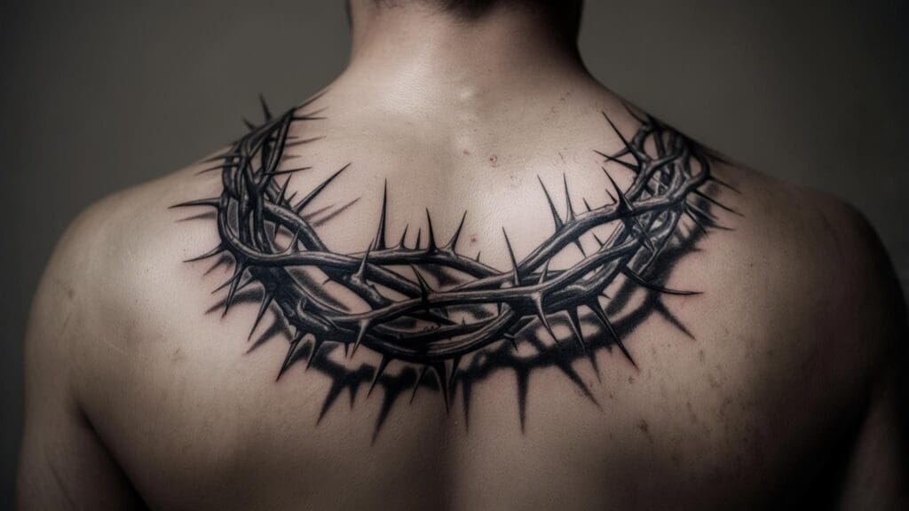 crown of thorns tattoo