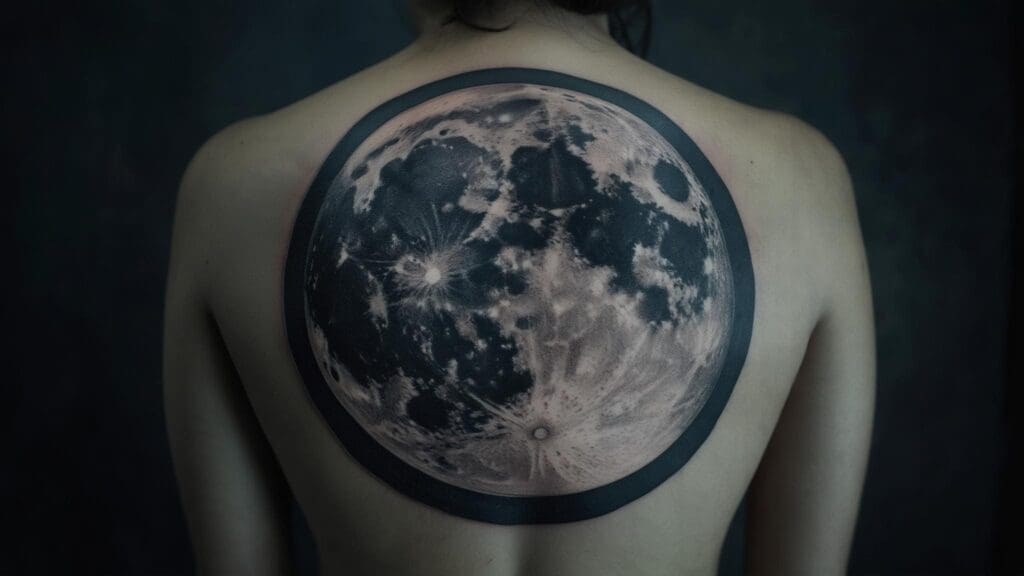 full moon tattoo