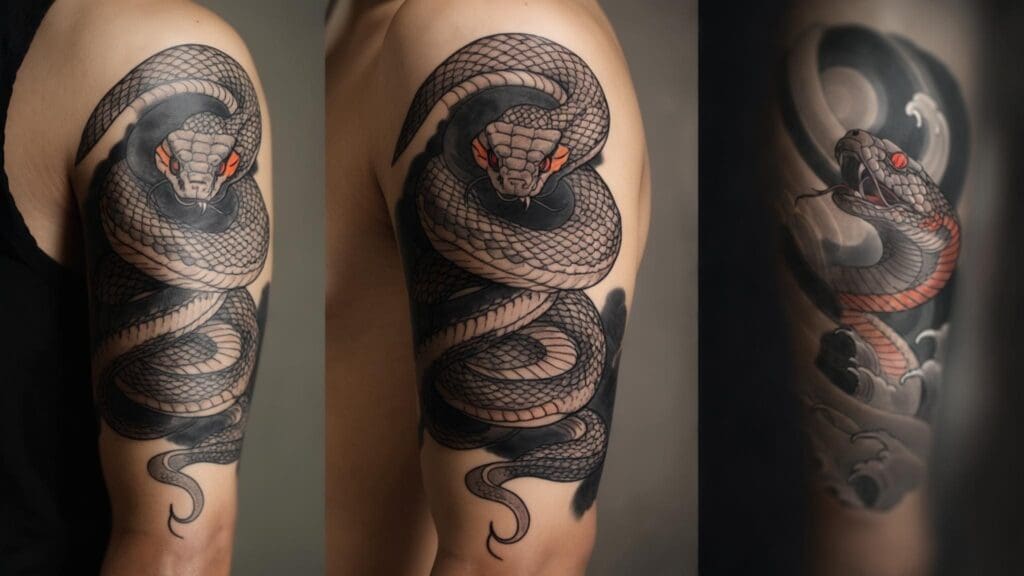 japanese snake tattoo