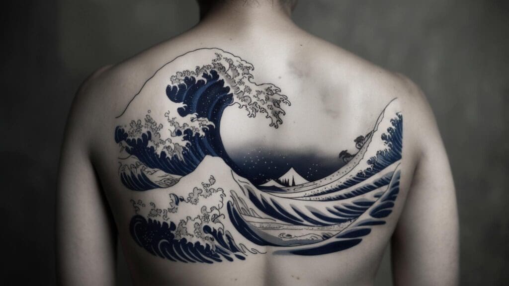 japanese wave tattoo