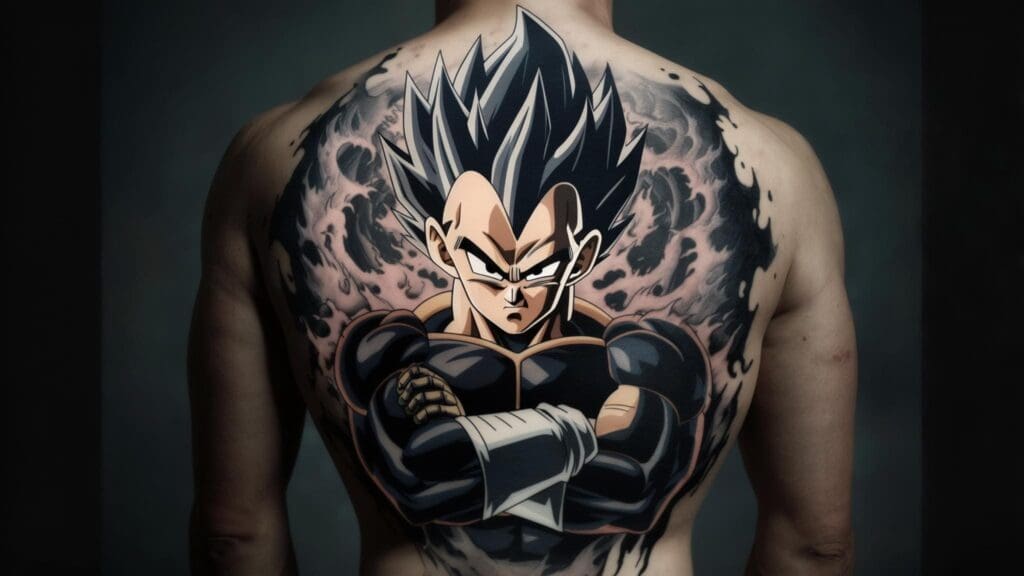 majin vegeta tattoo