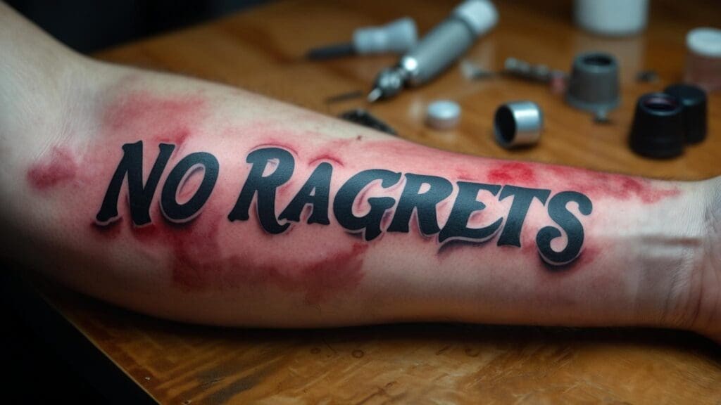 no ragrets tattoo