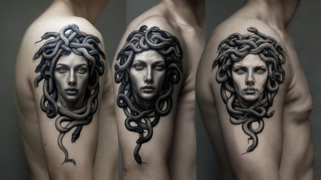 simple medusa tattoo