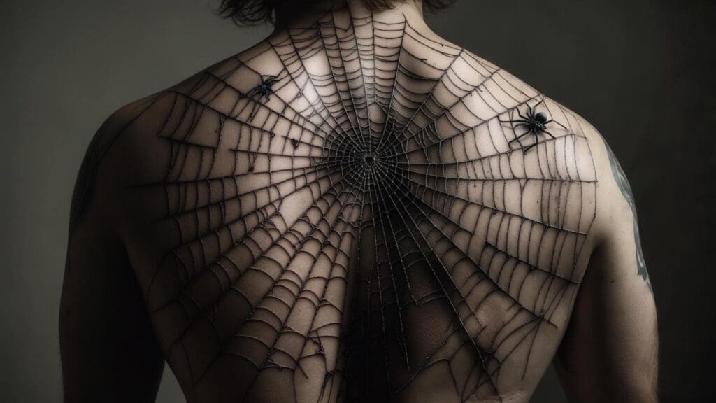 spider web tattoo meaning