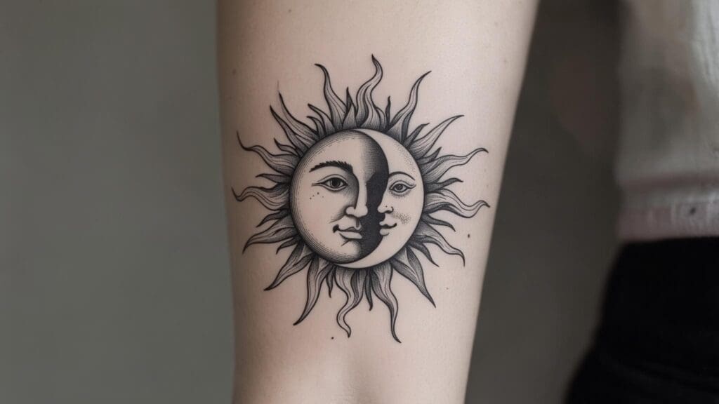 sun and moon tattoo meaning