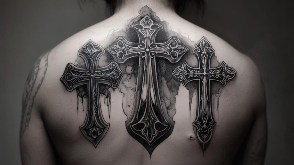 three crosses tattoo