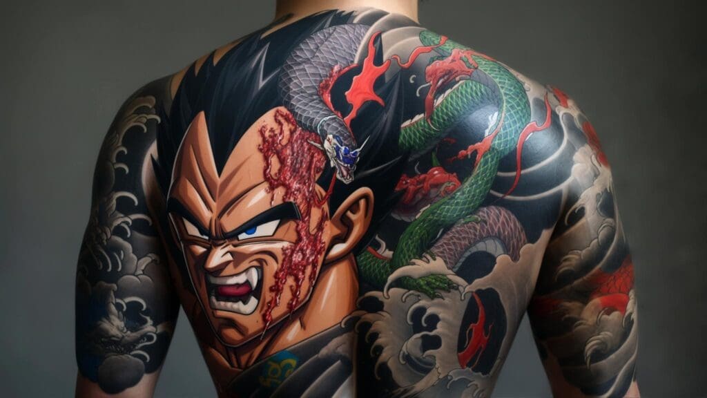 vegeta tattoo