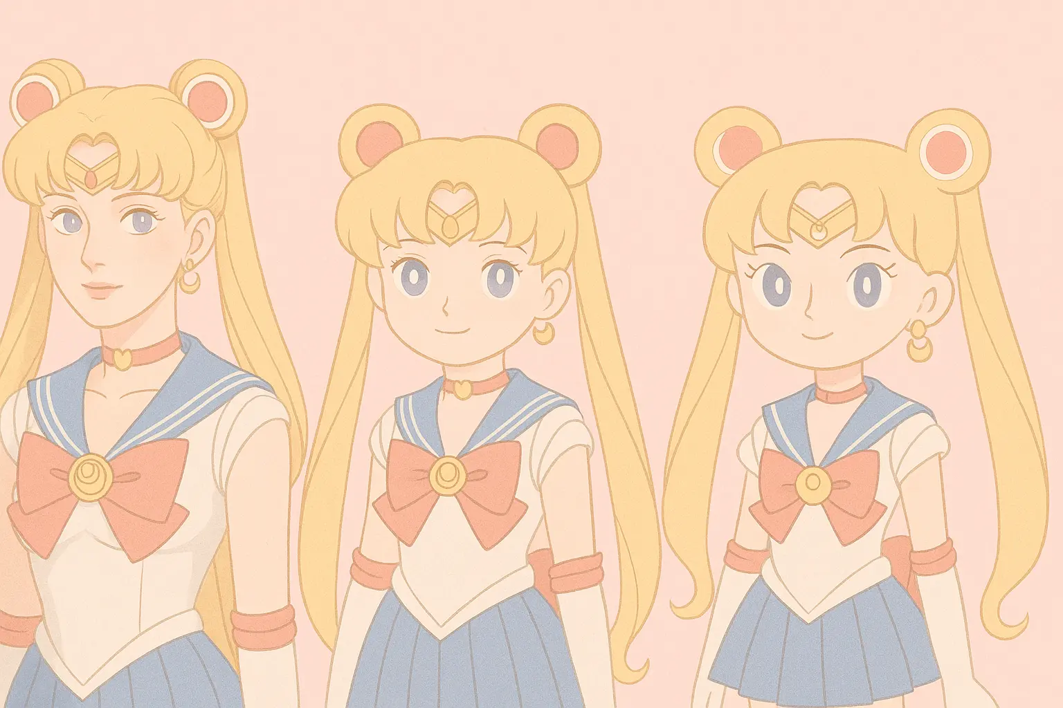 Realistic Sailor Moon portrait tattoo design