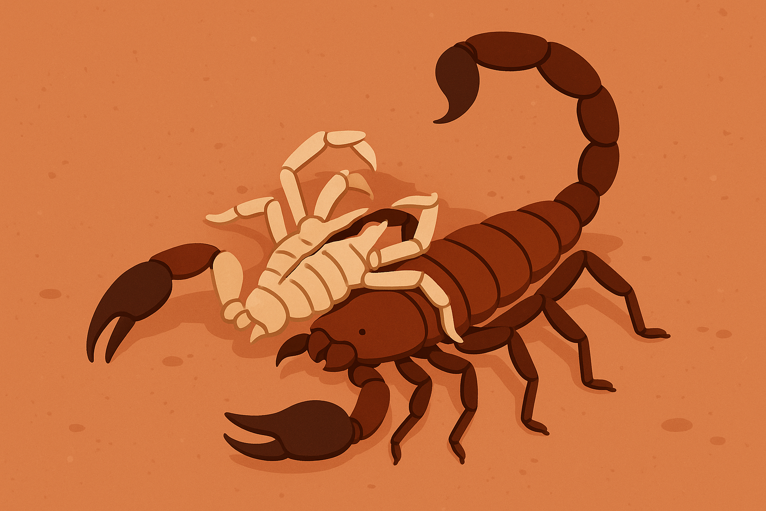Scorpion molting process symbolism
