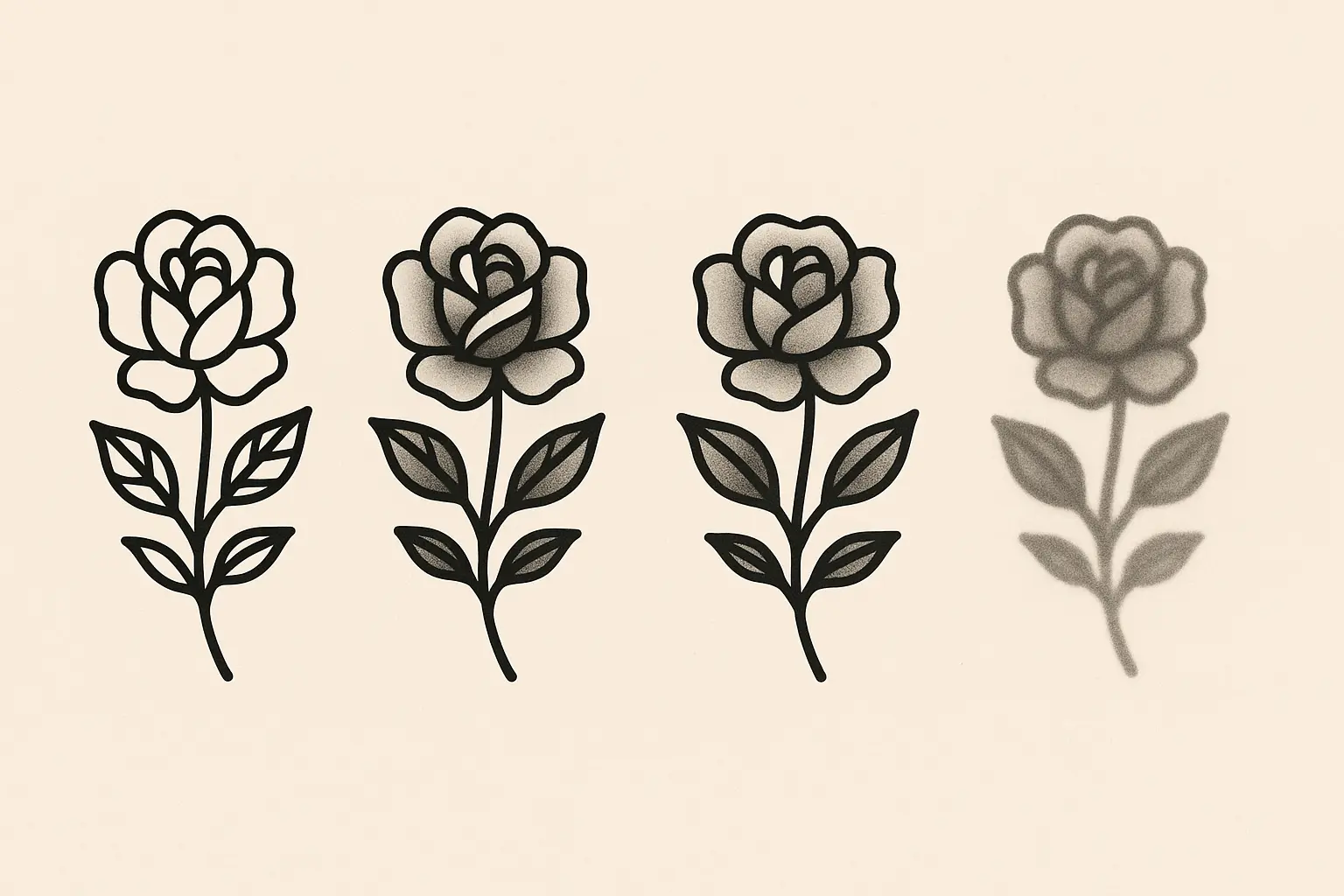 Simple minimalist otter tattoo outline design