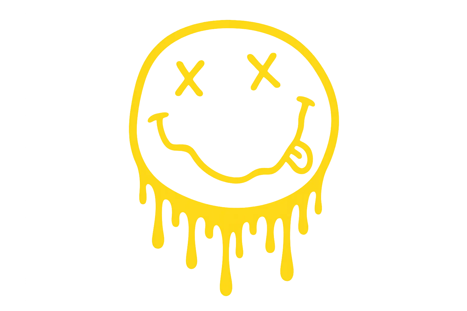 Classic Nirvana smiley face tattoo designs