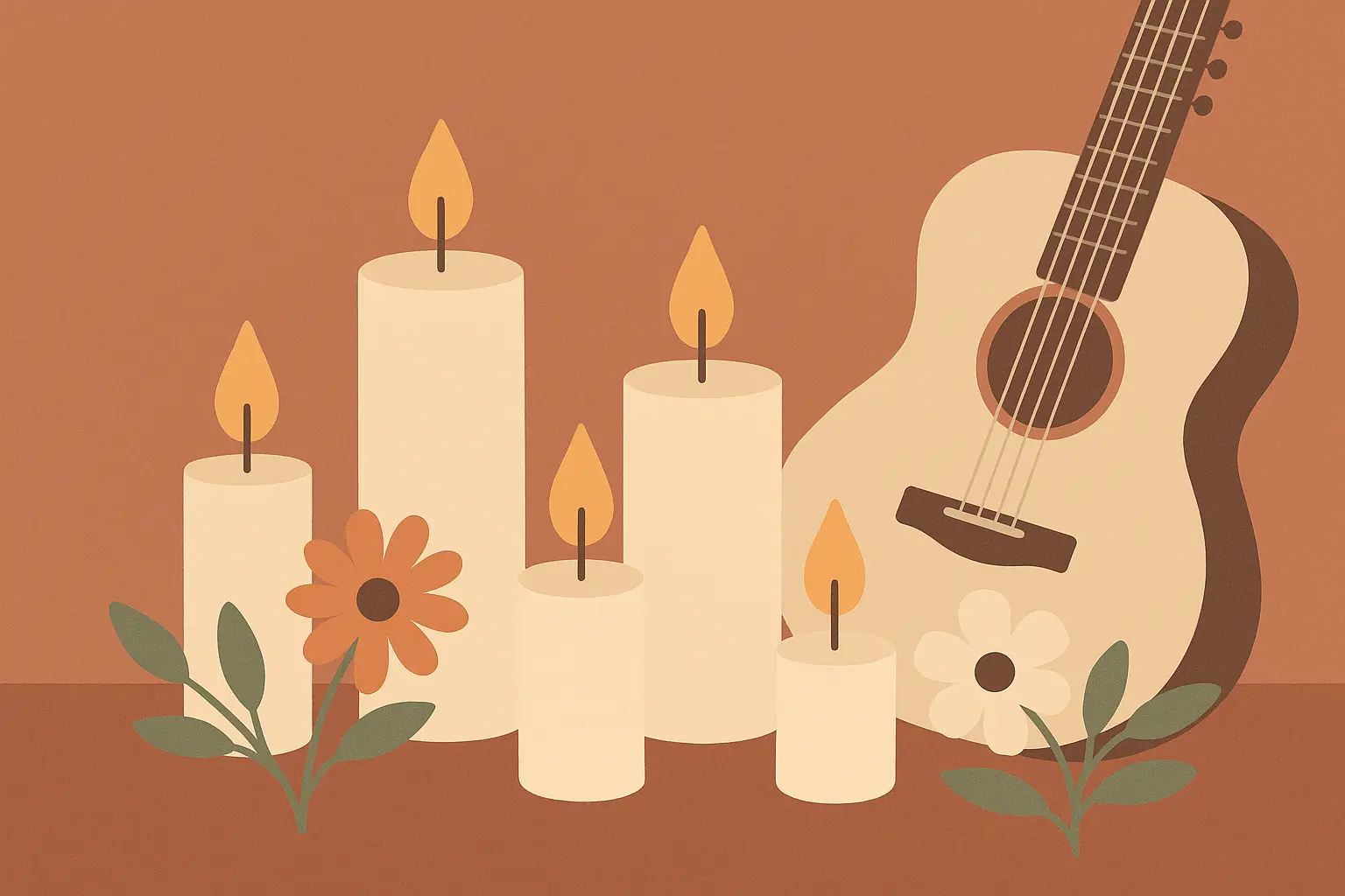 MTV Unplugged candle tattoo design