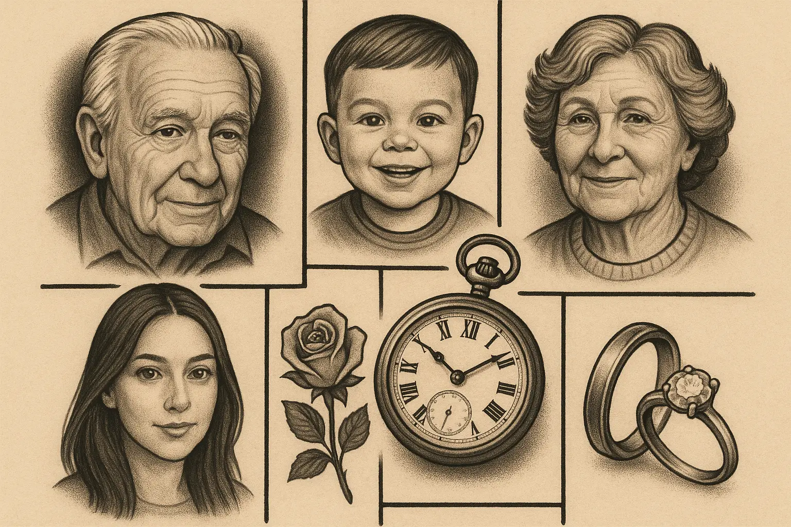Photorealistic portrait patchwork sleeve