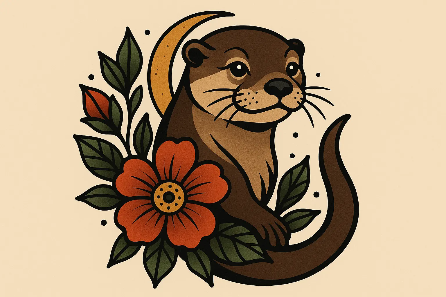Performance analysis chart of otter tattoo designs