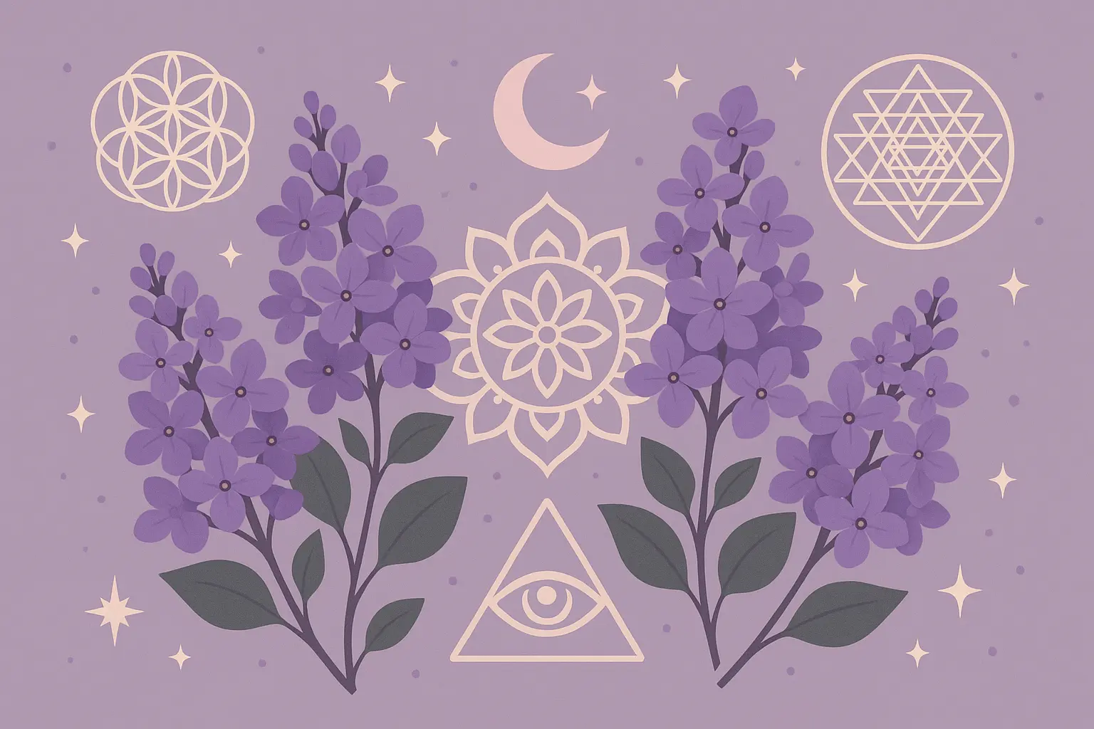 Symbolic and meaningful lilac tattoo designs