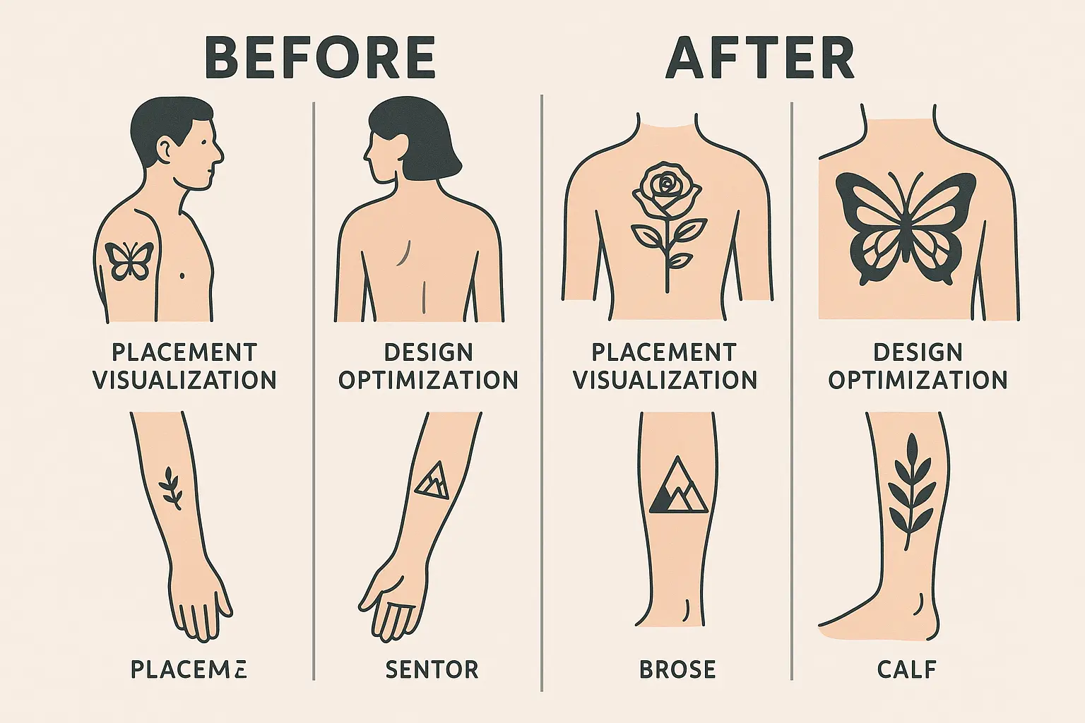 Tattoo design customization process