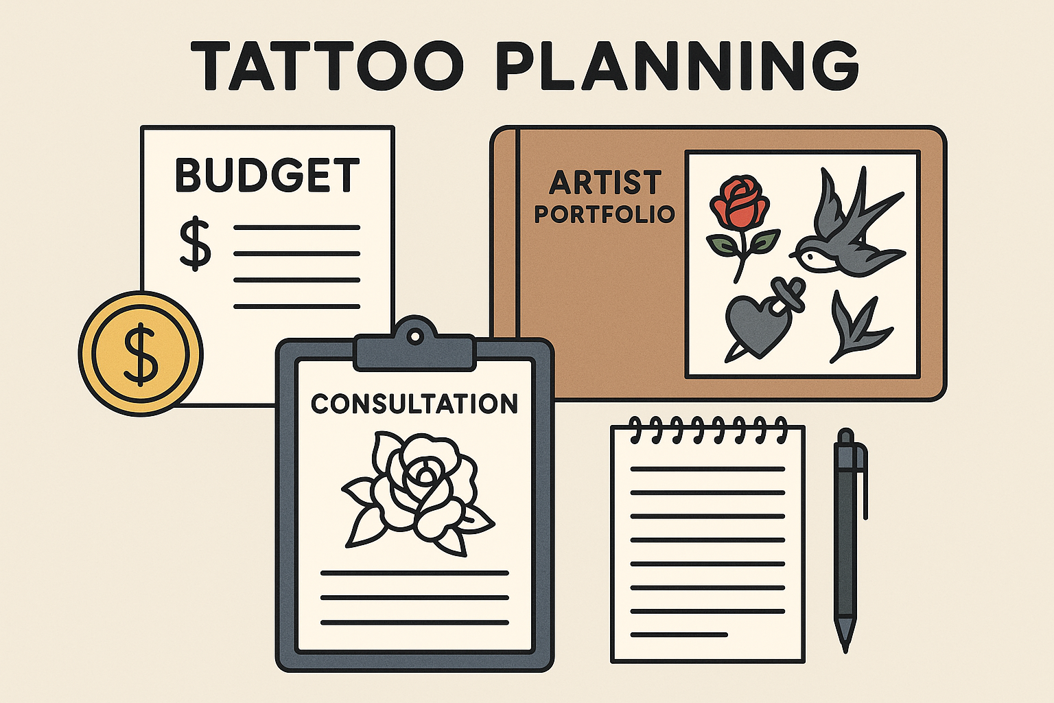 Placement strategies for katana tatt oos on different body areas